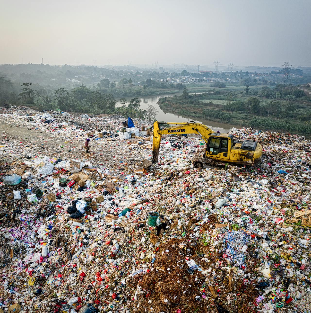 Large garbage dump